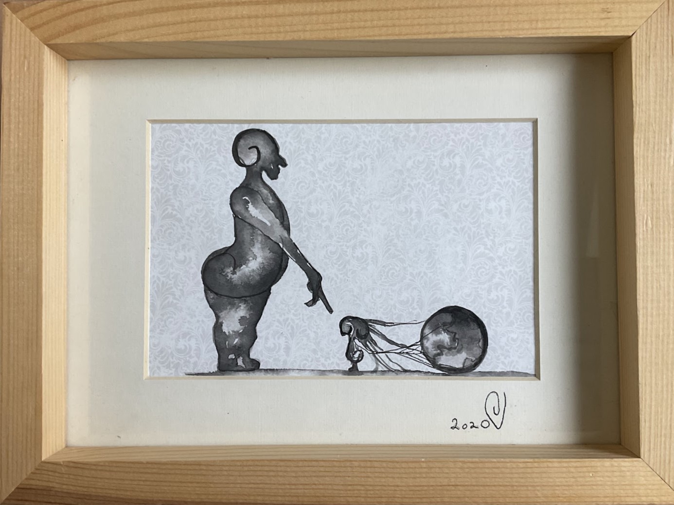 Untitled, ink on paper, 2020