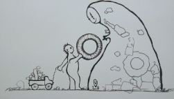 drawing by Ülle Ottokar